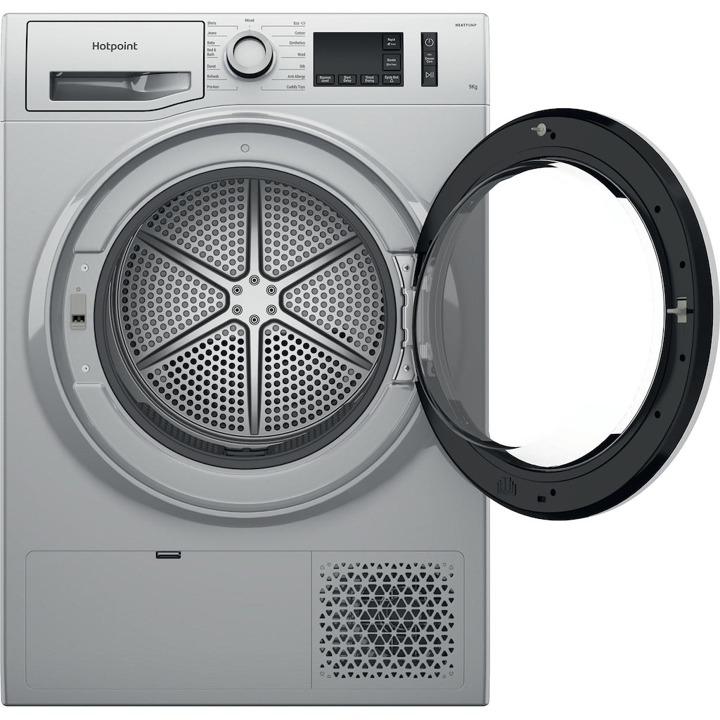 Hotpoint NT M11 92SSK UK Freestanding 9kg Heat Pump Tumble Dryer - Silver