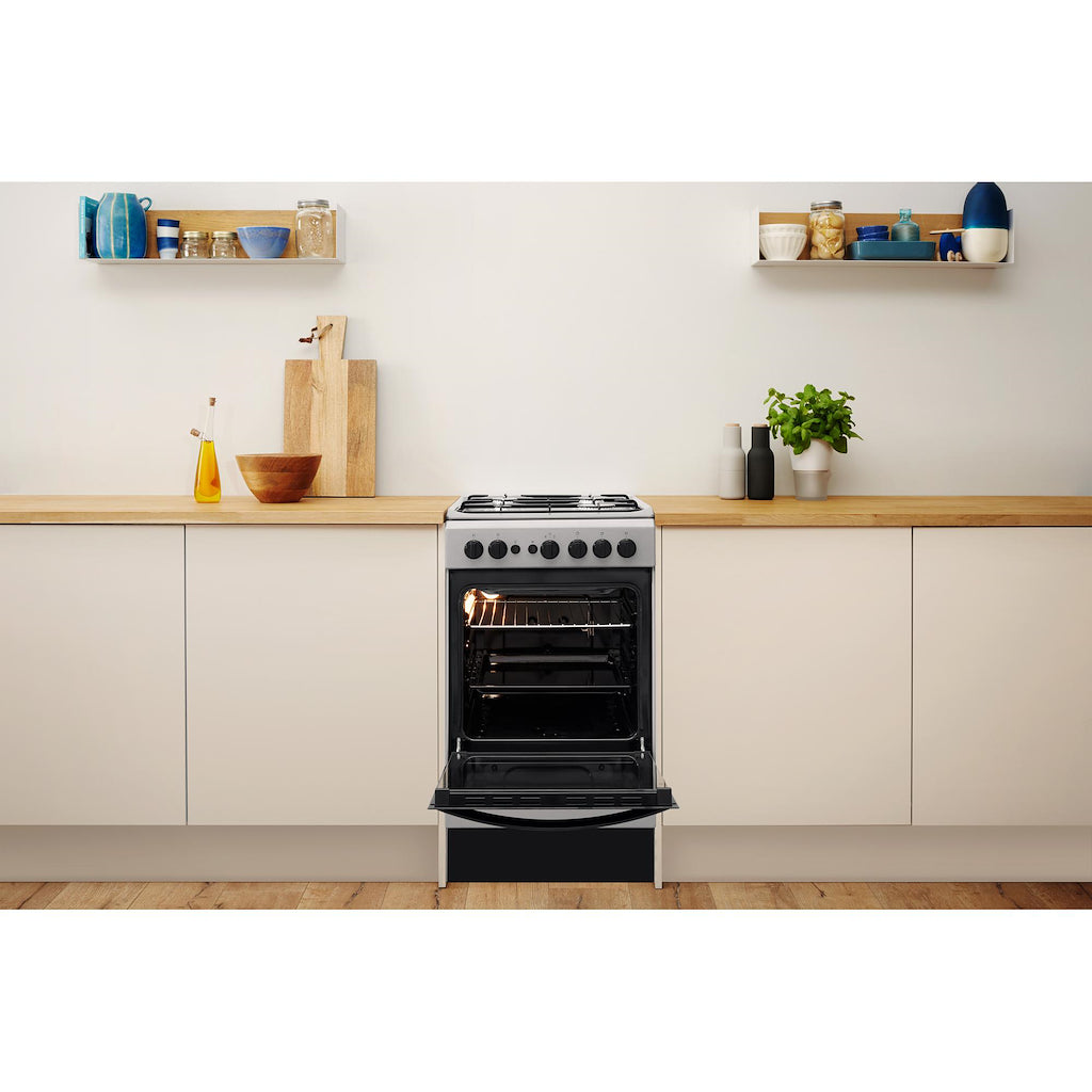 Indesit IS5G1PMSS/UK Cooker - Silver