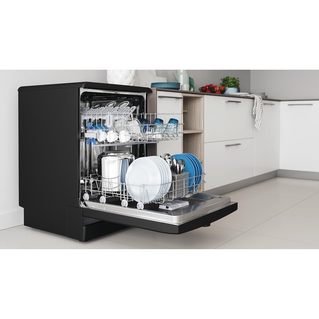 Indesit DFE 1B19 B UK EcotimeDishwasher - Black