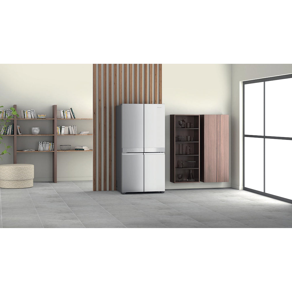 Hotpoint HQ9 M2L UK Active 4 Door Fridge Freezer - Stainless Steel