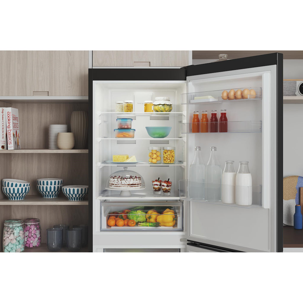 Indesit IBTNF 60182 B UK Freestanding Fridge Freezer - Black