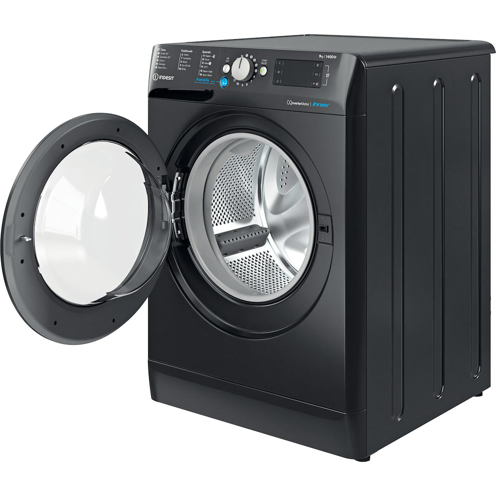 Indesit BWE91496XKUKN 9kg Washing Machine - Black