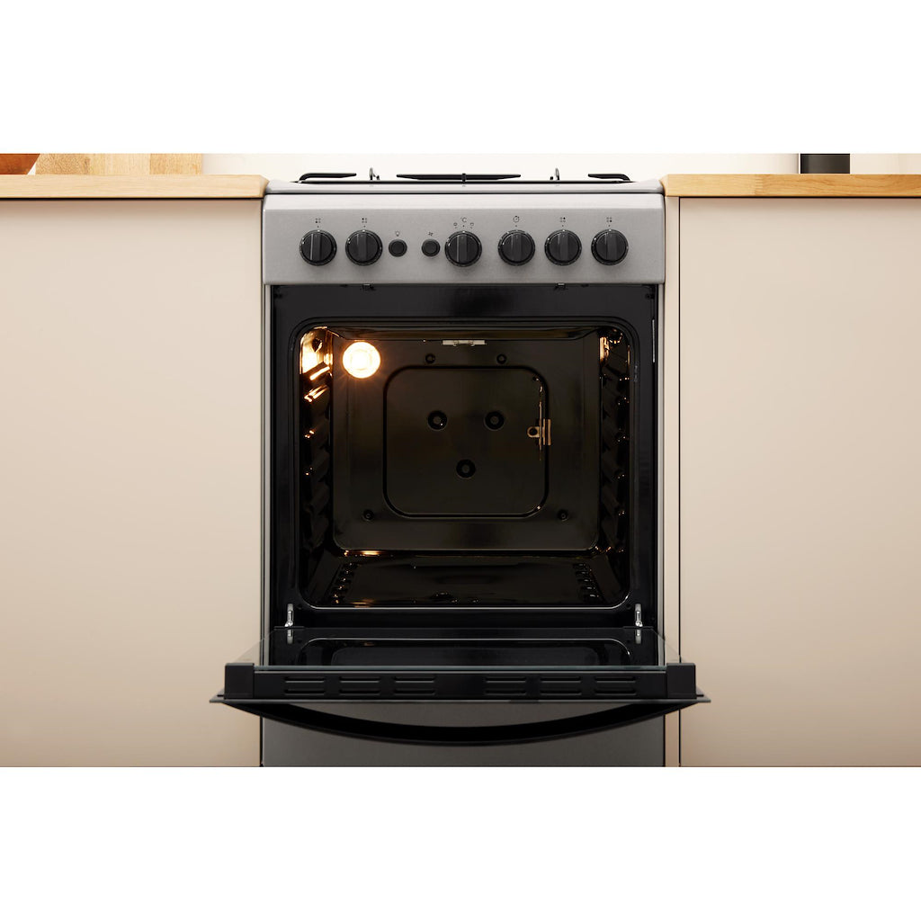 Indesit IS5G1PMSS/UK Cooker - Silver