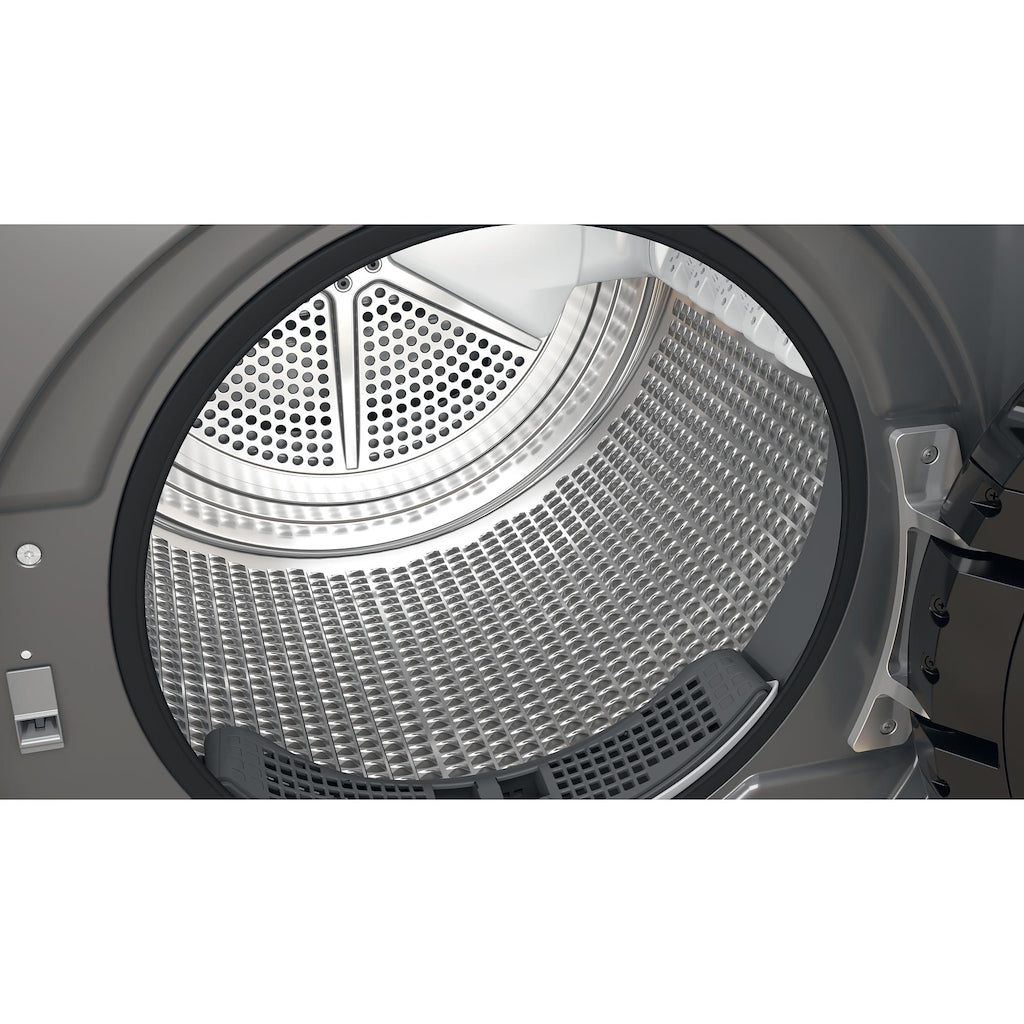 Hotpoint H8 D94SB UK Freestanding 9kg Heat Pump Tumble Dryer - Silver