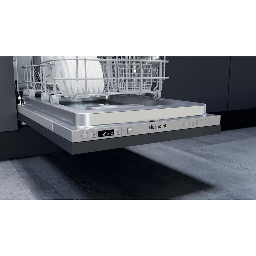 Hotpoint HI9C 3M19 C S UK Slimline Integrated Dishwasher - Silver