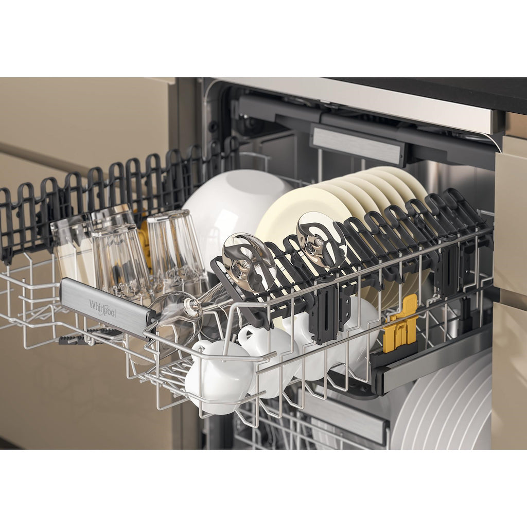 Whirlpool W7F HS51 X UK Freestanding Dishwasher- Stainless Steel