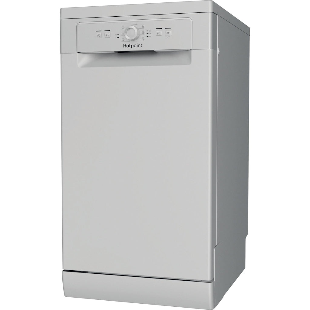 Hotpoint HSFE 1B19 S UK N Slimline 45cm Dishwasher - Silver