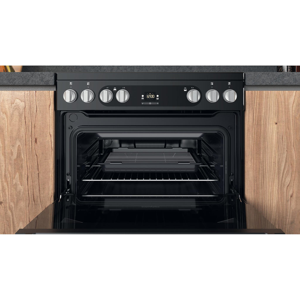 Hotpoint HDM67V9HCB/U Electric Double Cooker - Black