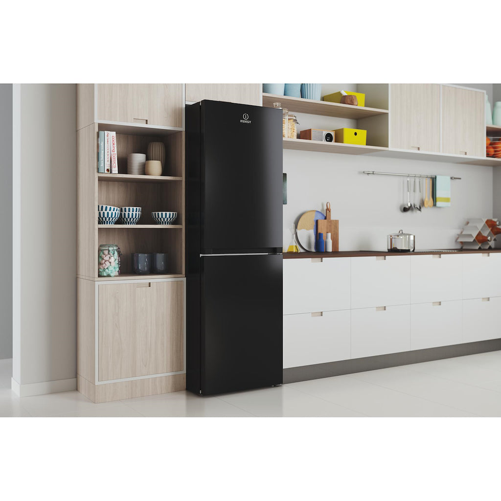 Indesit IBTNF 60182 B UK Freestanding Fridge Freezer - Black