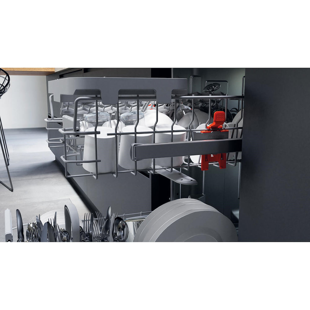 Hotpoint HI9C 3M19 C S UK Slimline Integrated Dishwasher - Silver