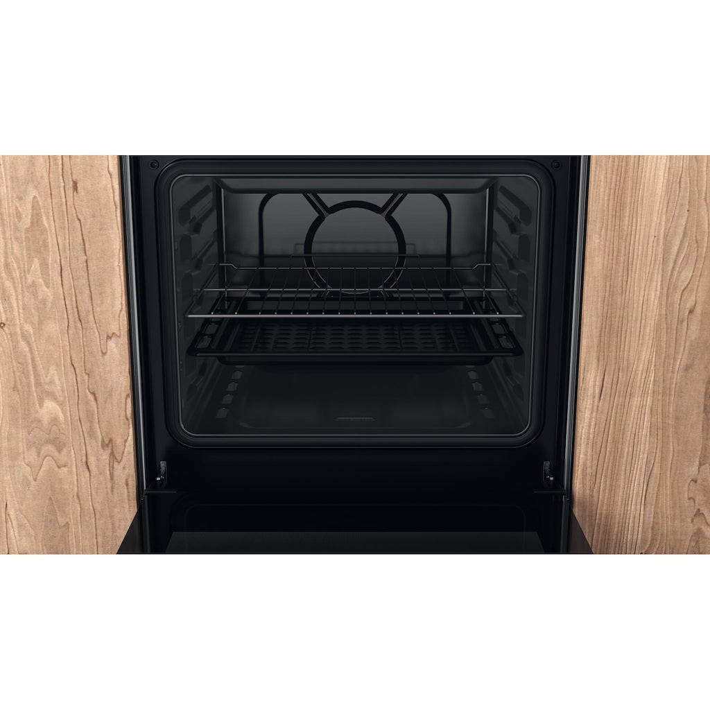 Hotpoint HS67G2PMX/UK Gas Single Cooker - Silver