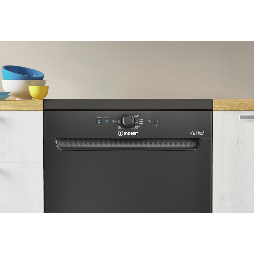 Indesit DFE 1B19 B UK EcotimeDishwasher - Black