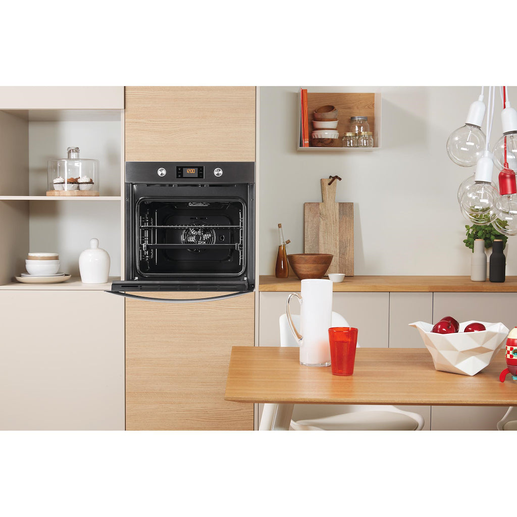 Indesit KFW 3841 JH IX UK Electric Single Built-In Oven - Stainless Steel