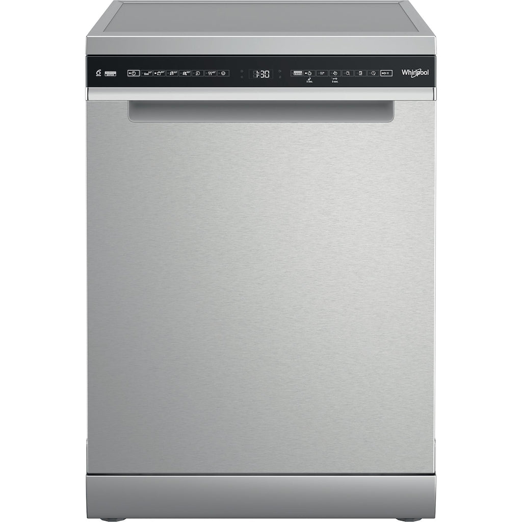 Whirlpool W7F HS51 X UK Freestanding Dishwasher- Stainless Steel