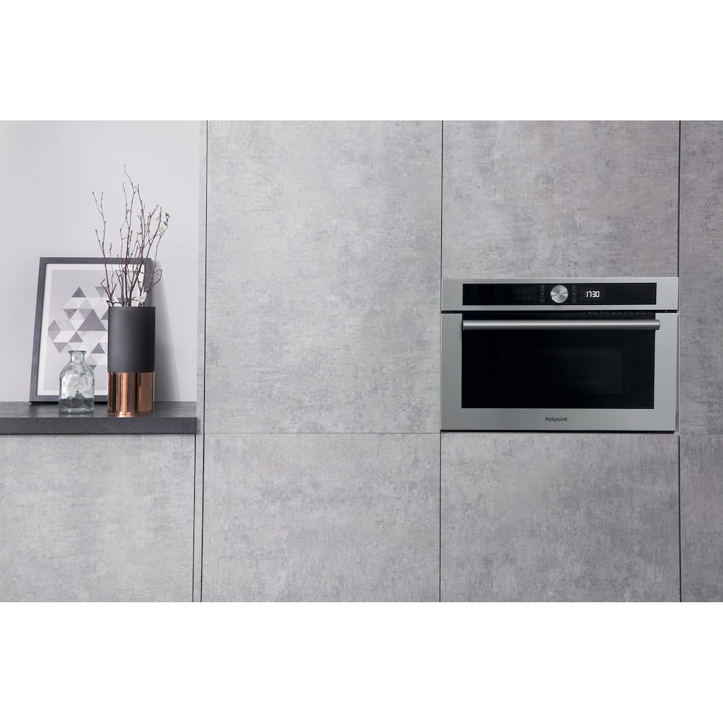 Hotpoint MD 454 IX H Built-In Microwave - Stainless Steel