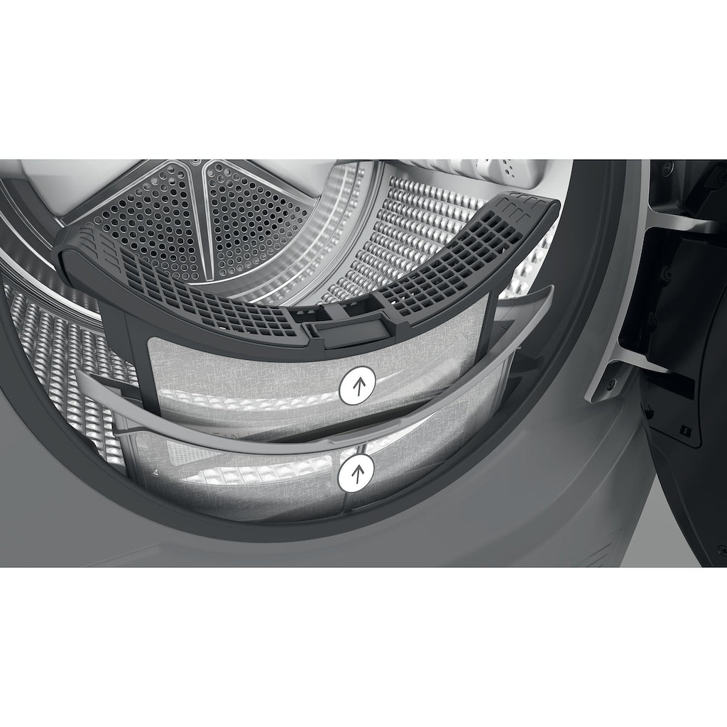 Hotpoint H8 D94SB UK Freestanding 9kg Heat Pump Tumble Dryer - Silver