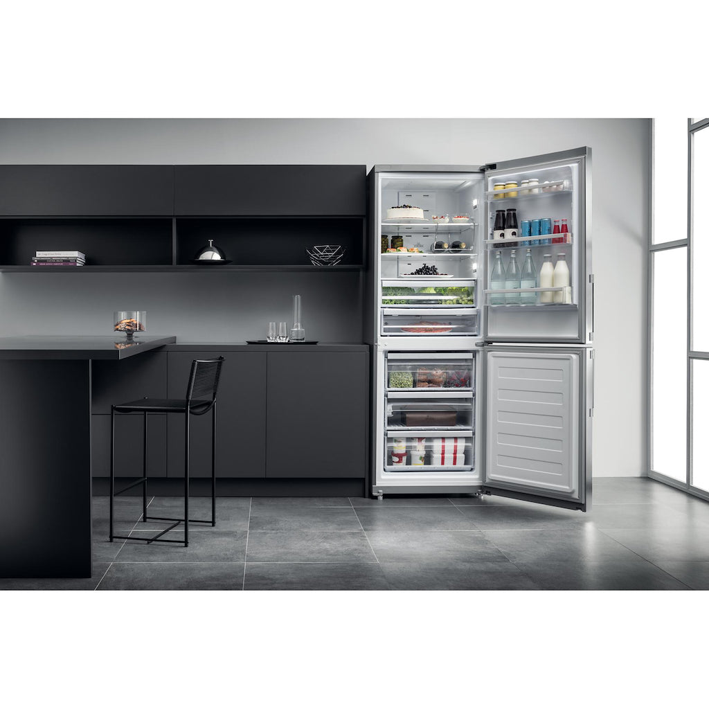 Hotpoint NFFUD 191 X 1 Fridge Freezer - Stainless Steel