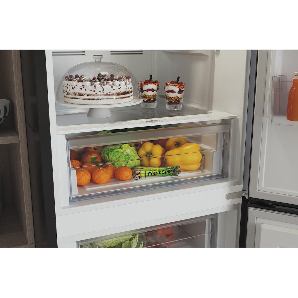 Indesit IBTNF 60182 B UK Freestanding Fridge Freezer - Black