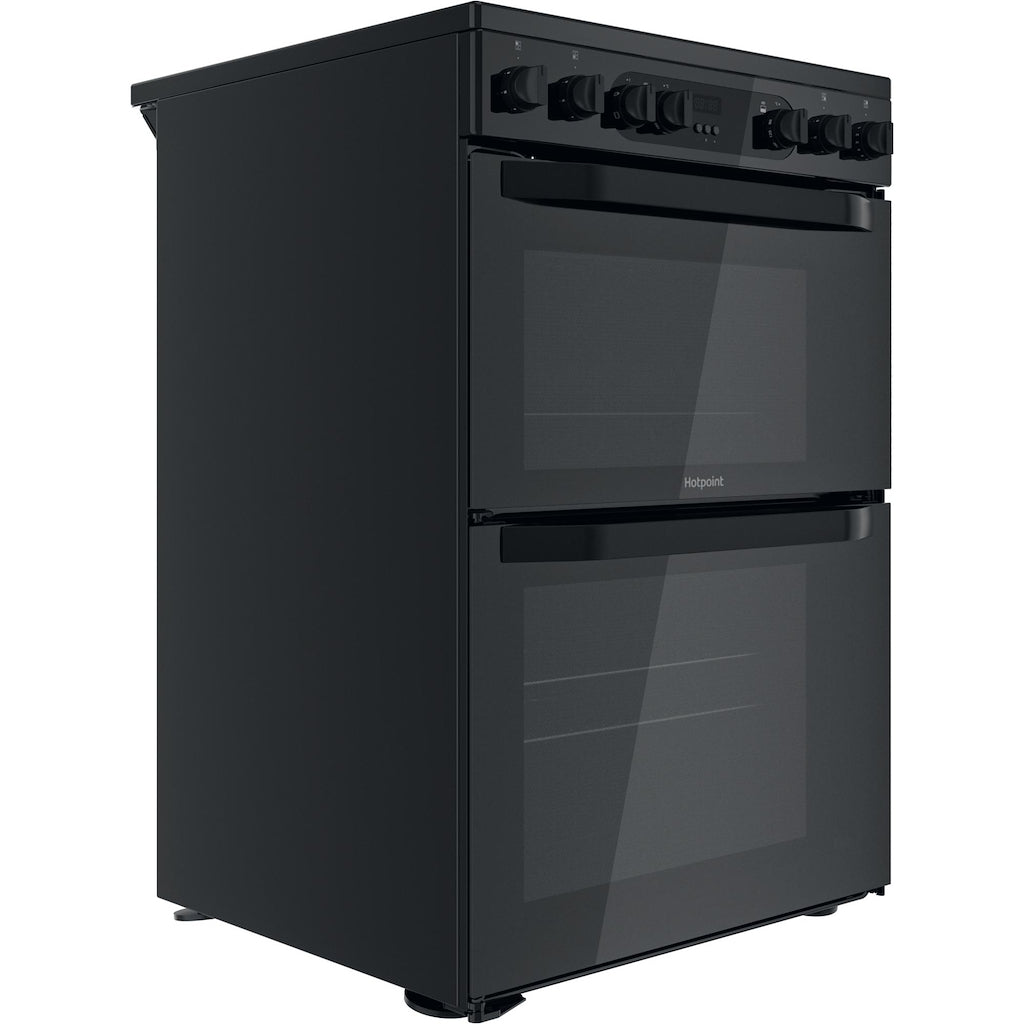 Hotpoint HDM67V9CMB/UK Electric Ceramic Double Cooker - Black