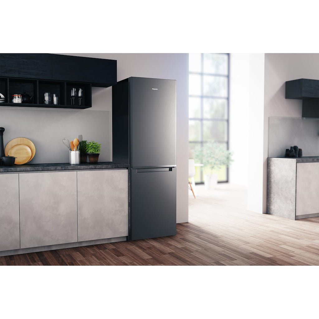 Hotpoint H3T811IOX1 Freestanding Fridge Freezer - Inox