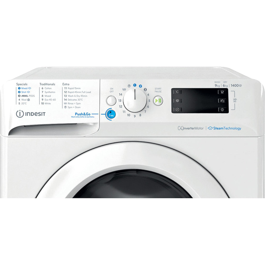 Indesit BDE 96436 WV UK Freestanding 9+6kg Washer Dryer - White