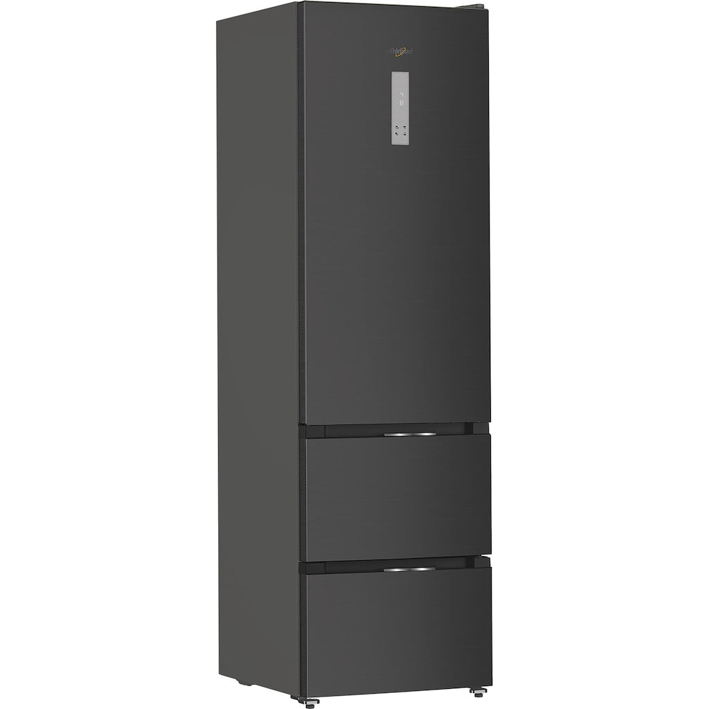 Whirlpool WHKF 6352 XBR5UK Dual No Frost 3 Door Fridge Freezer with 6th Sense - Dark Inox