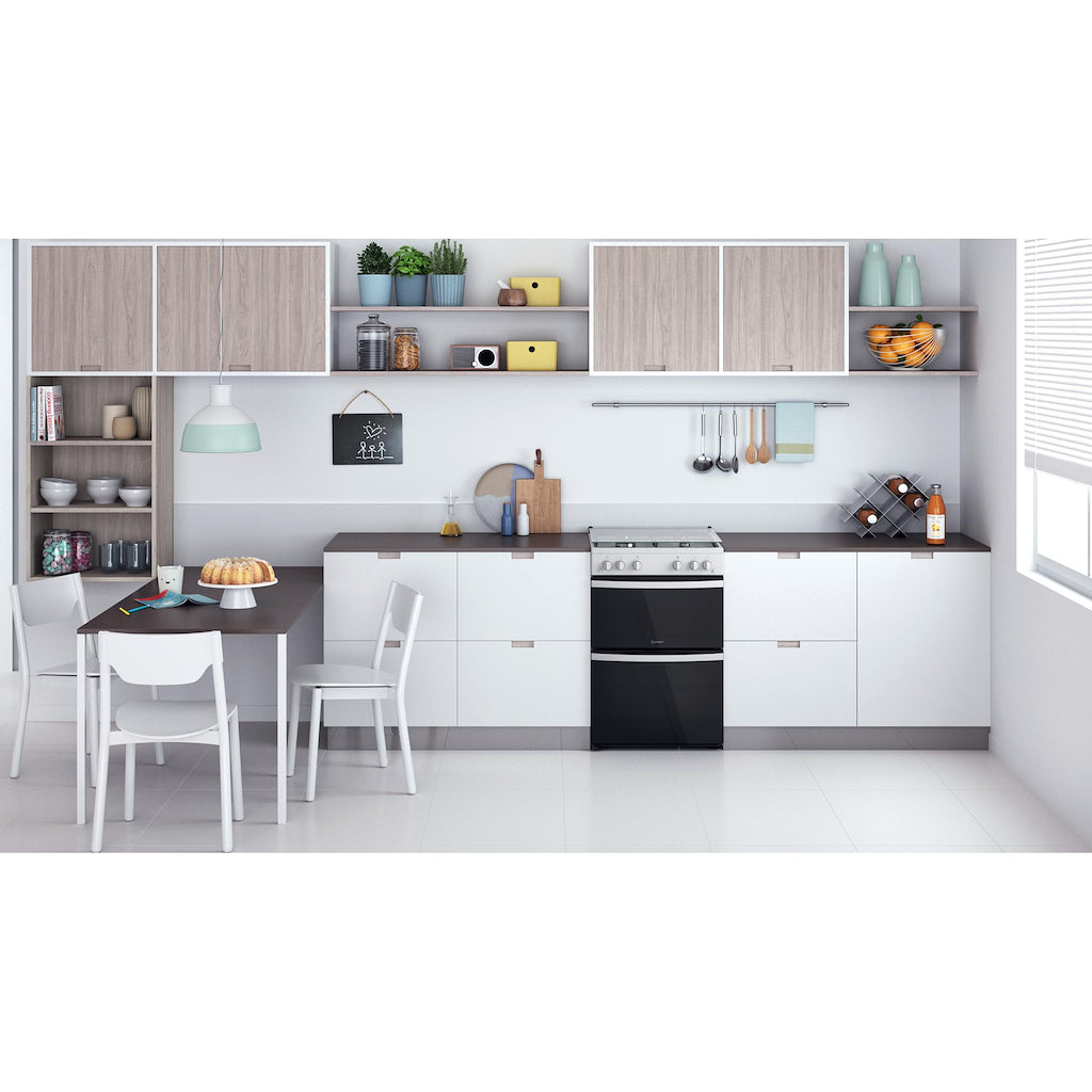 Indesit ID67G0MCW/UK Double Cooker - White