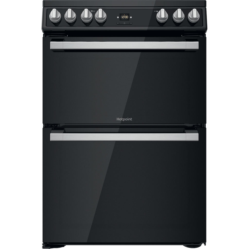 Hotpoint HDT67V9H2CB/UK Ceramic Double Cooker - Black