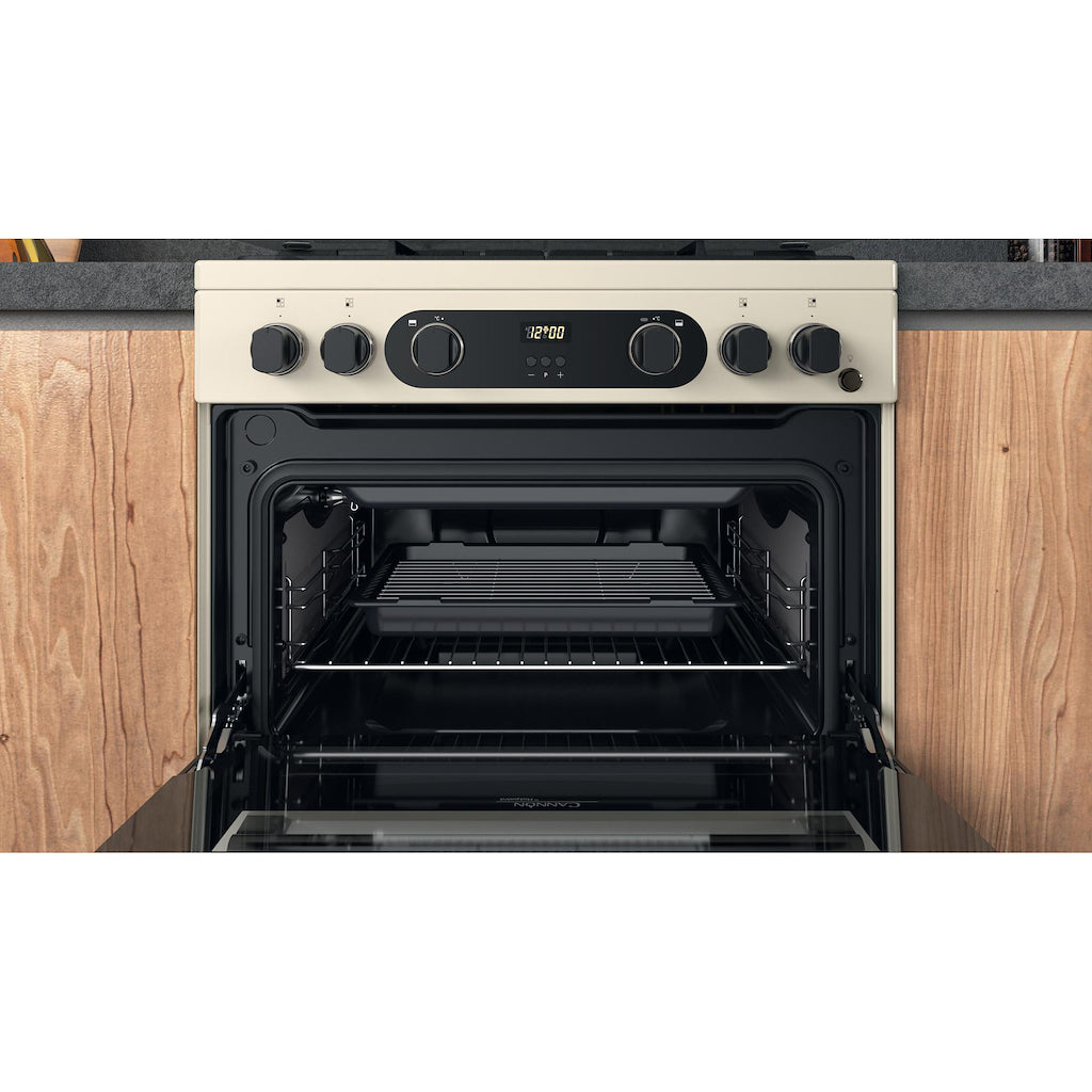 Hotpoint CD67G0C2CJ/UK Gas Cooker 60cm Double Oven - Jasmine