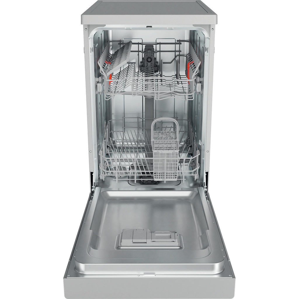 Hotpoint HSFE 1B19 S UK N Slimline 45cm Dishwasher - Silver
