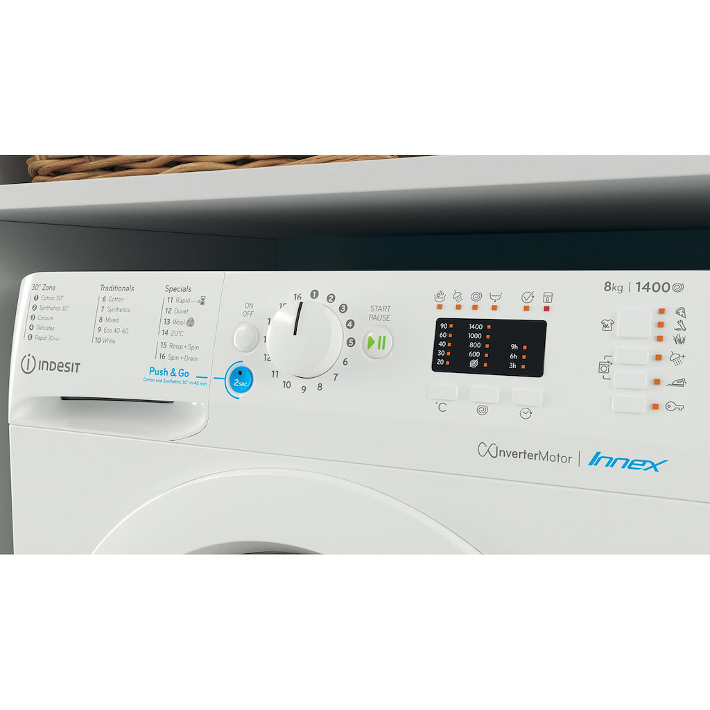 Indesit BWA 81485X W UK N Washing Machine - White
