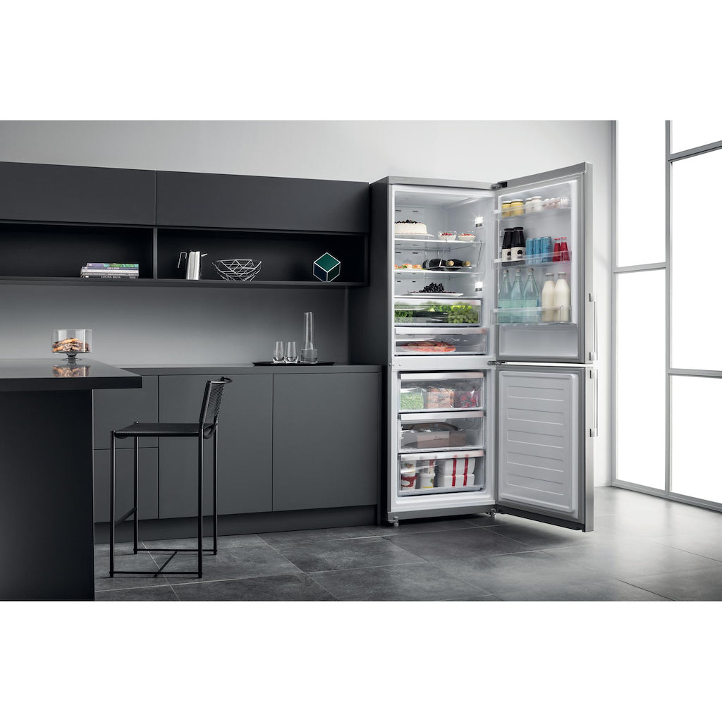 Hotpoint NFFUD 191 X 1 Fridge Freezer - Stainless Steel