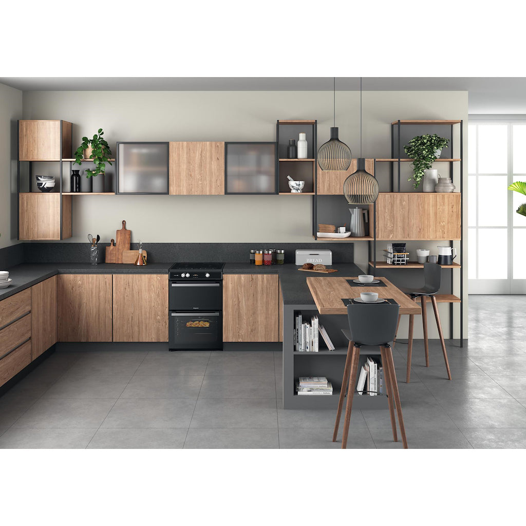 Hotpoint HDT67I9HM2C/UK Double Cooker - Black
