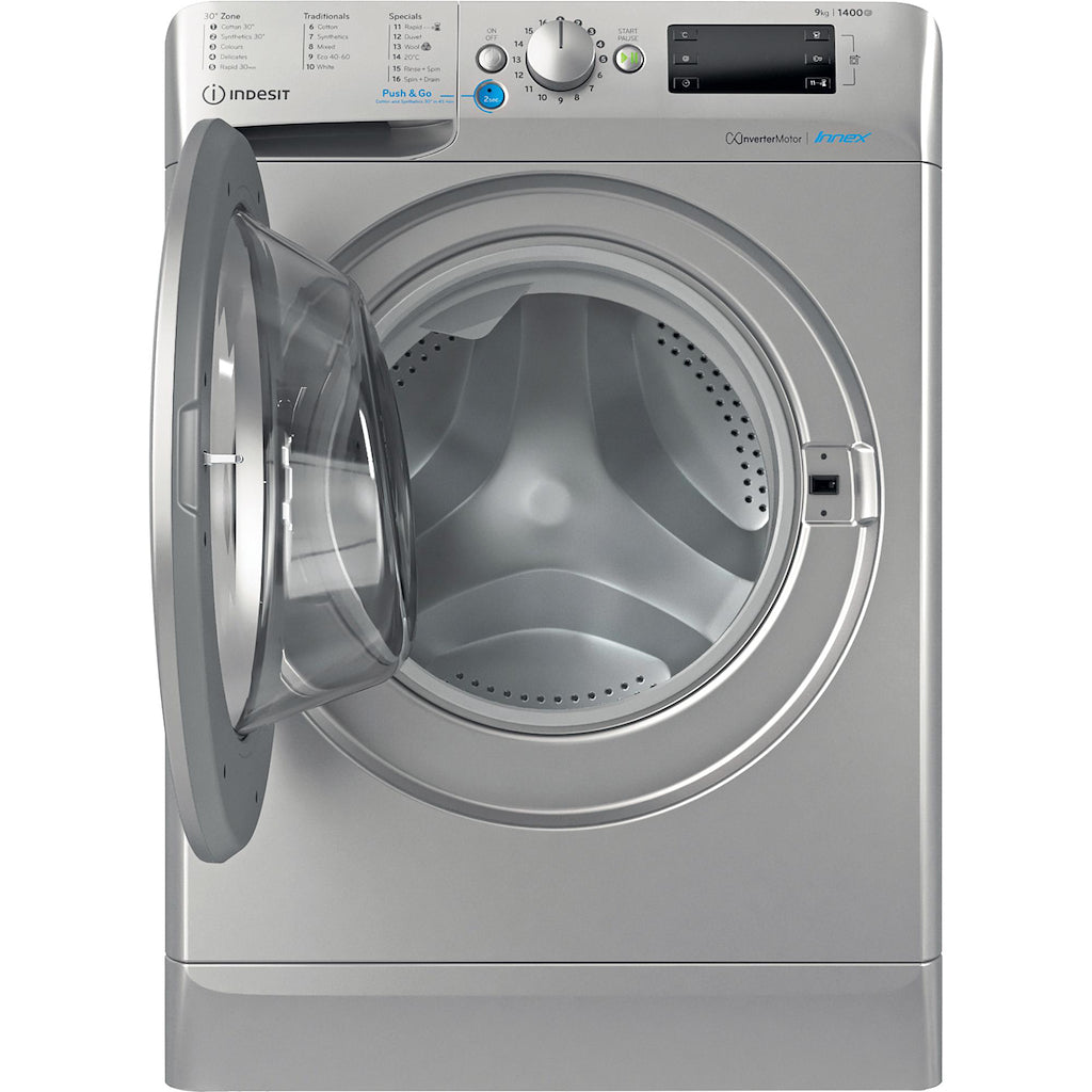 Indesit BWE91496XSUKN 9kg Washing Machine - Silver