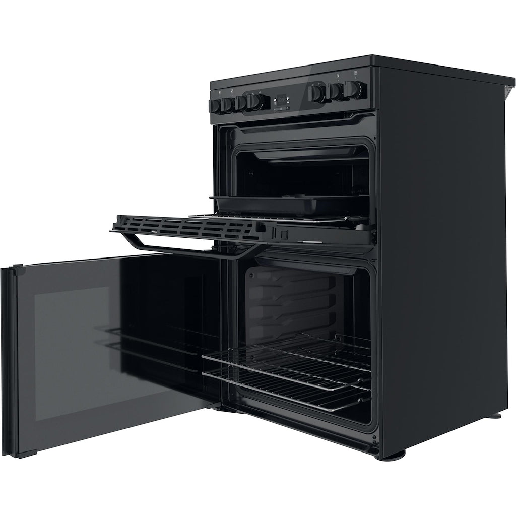 Hotpoint HDM67V92HCB/UK Double Cooker - Black