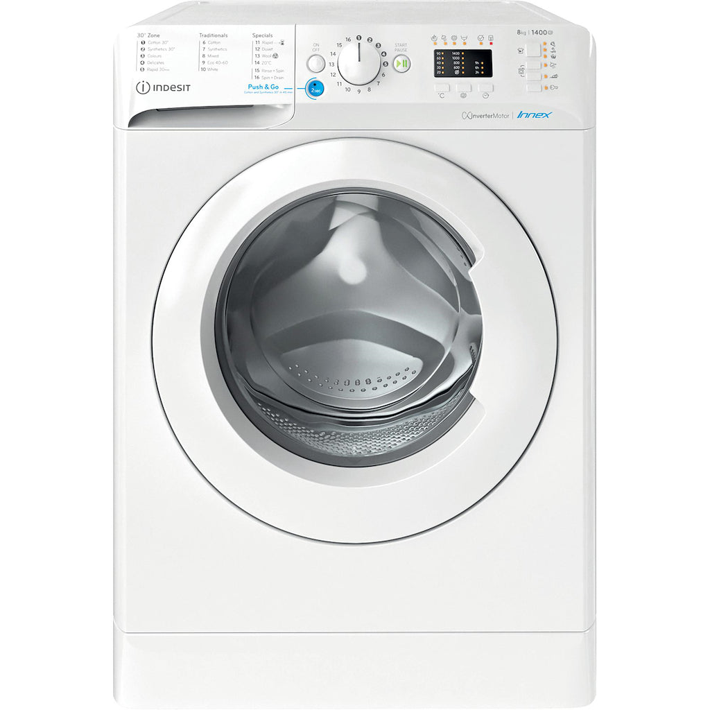 Indesit BWA 81485X W UK N Washing Machine - White