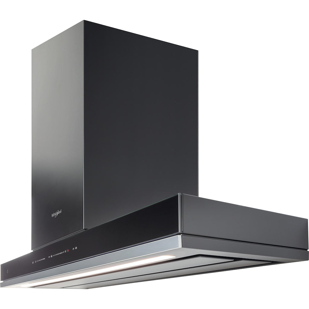 Whirlpool WHSS 90F L T C K W Collection Cooker Hood 90cm - Black