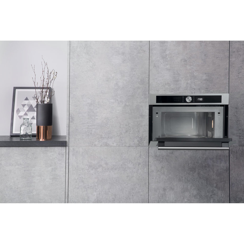 Hotpoint MD 454 IX H Built-In Microwave - Stainless Steel