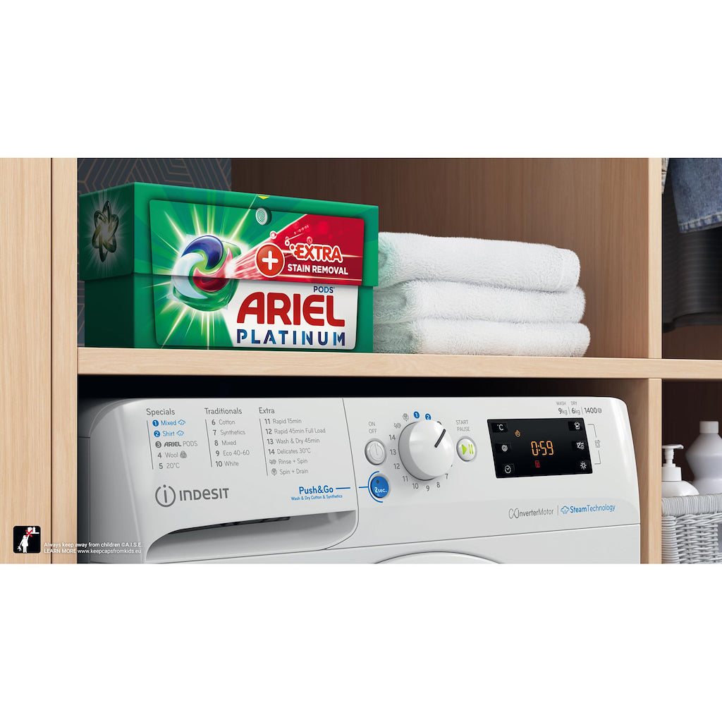 Indesit BDE 96436 WV UK Freestanding 9+6kg Washer Dryer - White