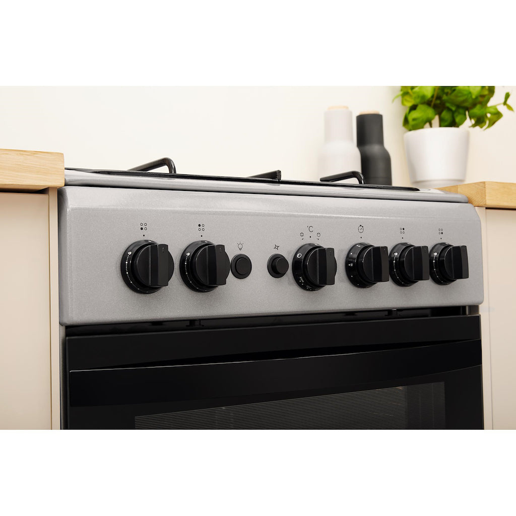 Indesit IS5G1PMSS/UK Cooker - Silver