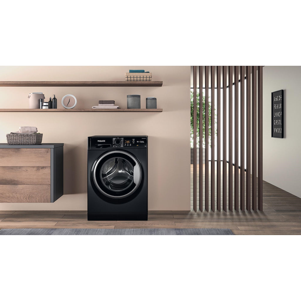 Hotpoint NSWM1045CBSUKN Freestanding Washing Machine