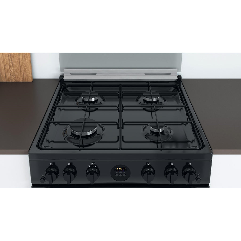 Indesit ID67G0MCB/UK Double Cooker - Black