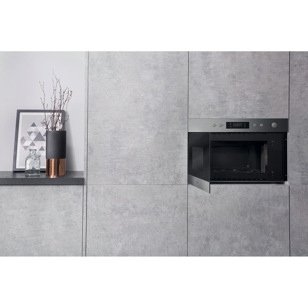 Hotpoint MN 314 IX H Built-In Microwave - Stainless Steel