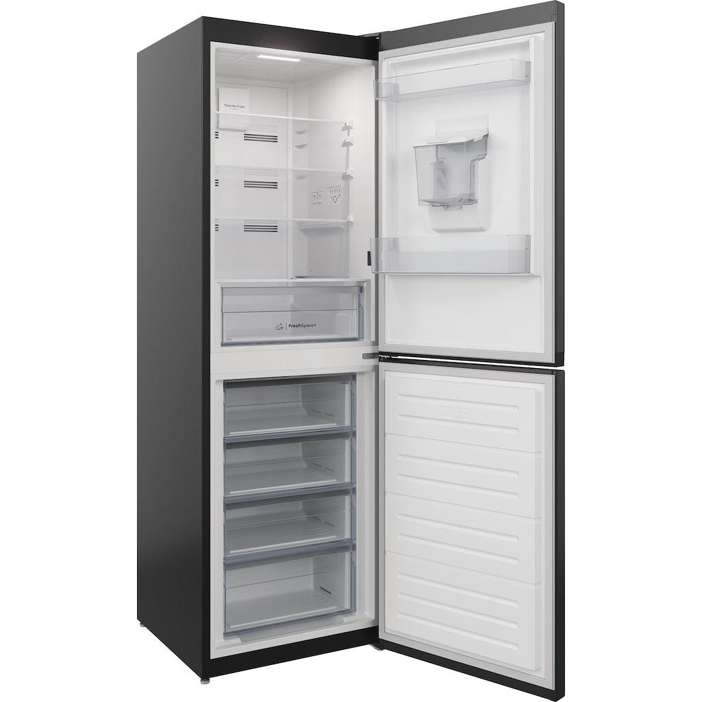 Indesit IBTNF 60182 B AQUA UK Freestanding Fridge Freezer - Black
