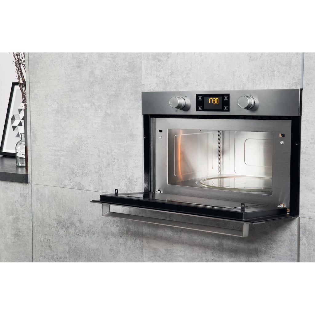 Hotpoint MD 344 IX H Built-In Microwave - Stainless Steel