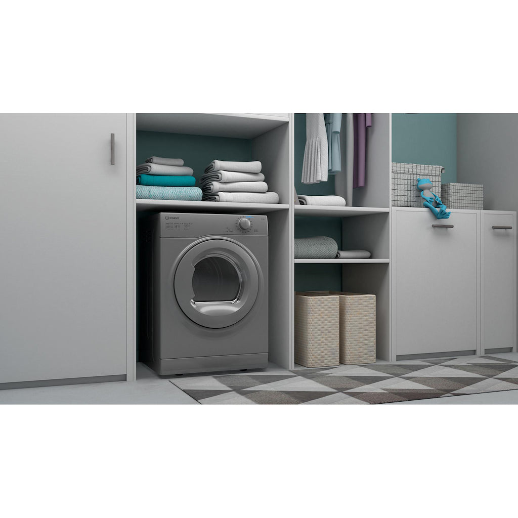 Indesit I1 D80S UK Vented Tumble Dryer - Silver