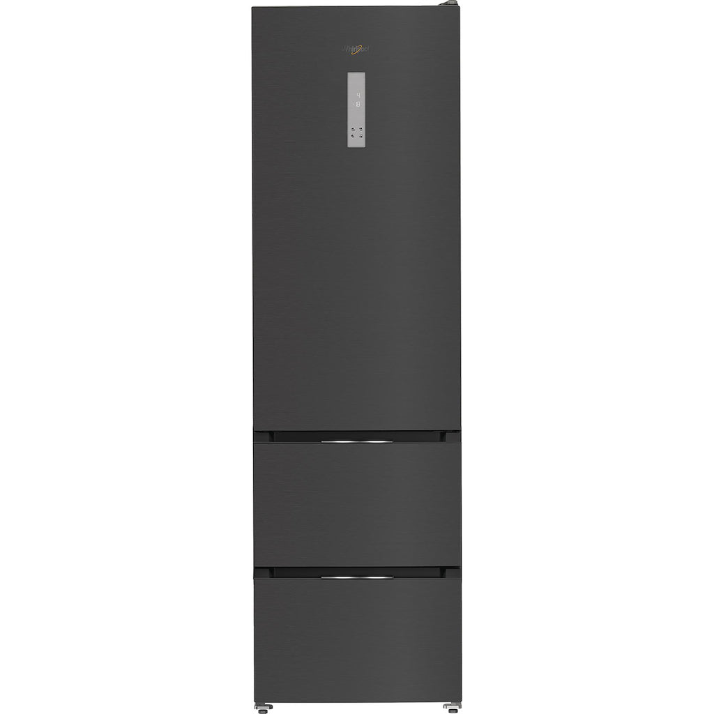 Whirlpool WHKF 6352 XBR5UK Dual No Frost 3 Door Fridge Freezer with 6th Sense - Dark Inox
