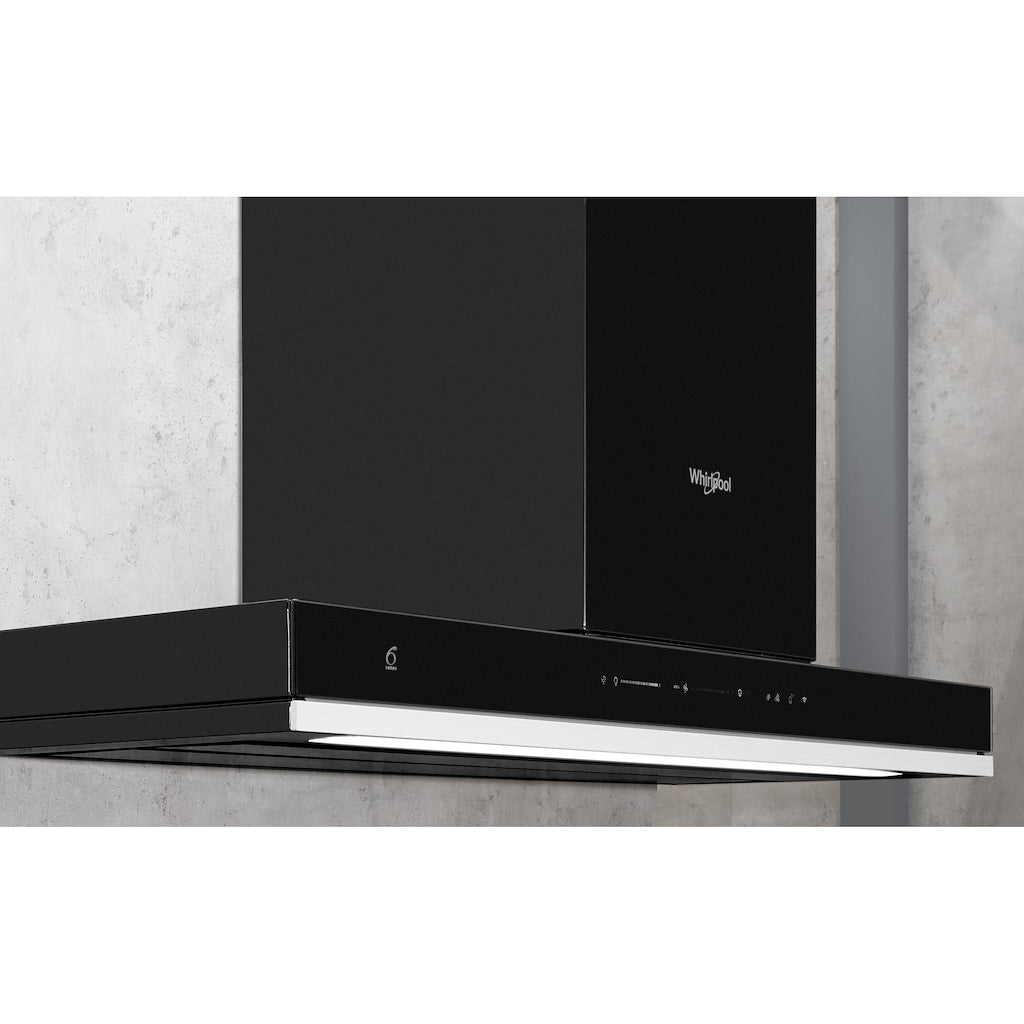 Whirlpool WHSS 90F L T C K W Collection Cooker Hood 90cm - Black