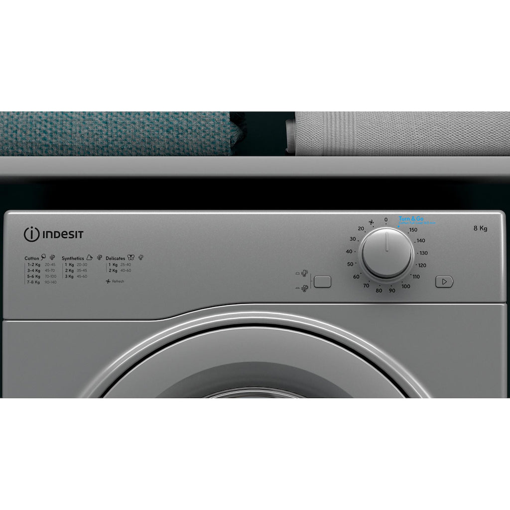 Indesit I1 D80S UK Vented Tumble Dryer - Silver