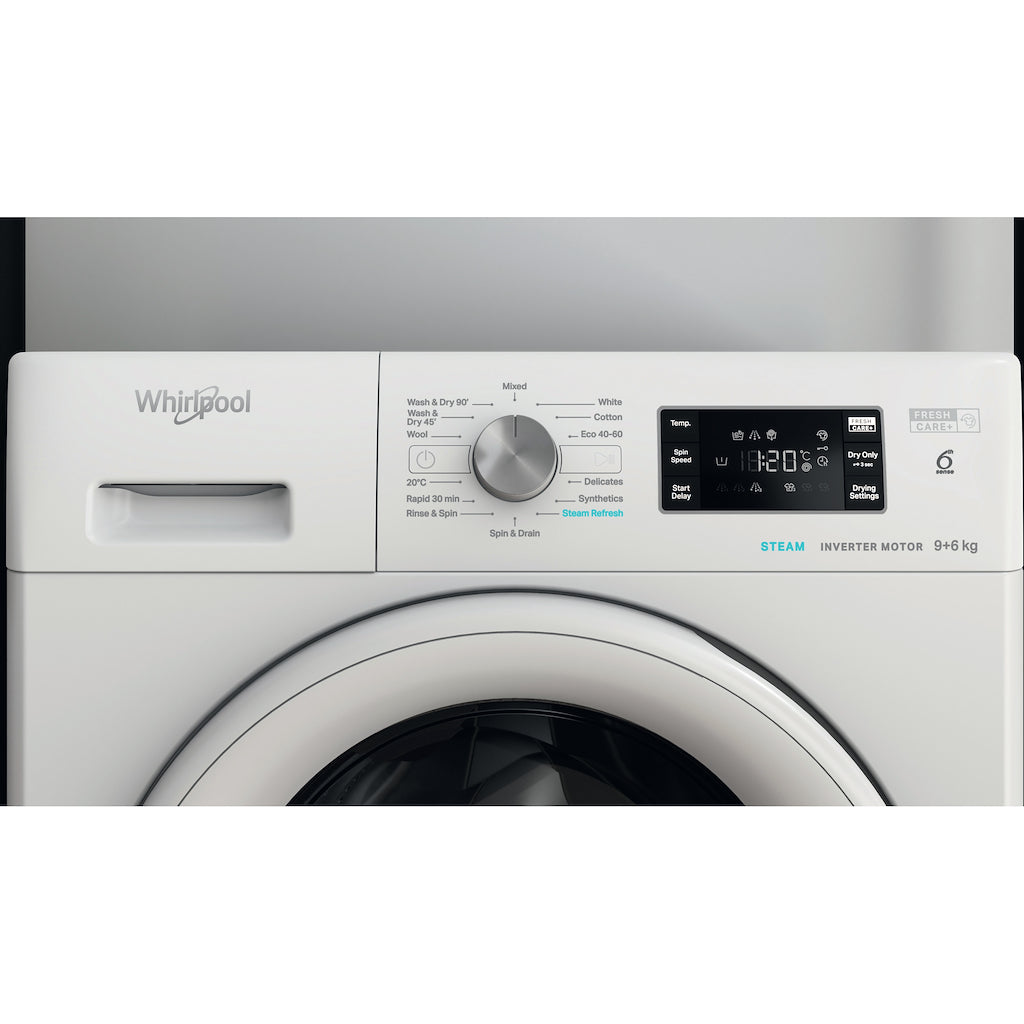 Whirlpool FFWDB 964369 WV UK Freestanding Washer Dryer